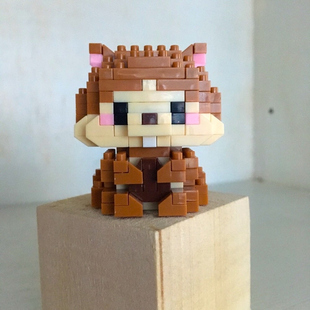 LP Cute Mini Building Blocks Animal Collectible Figurine ASSEMBLED | HAMSTER